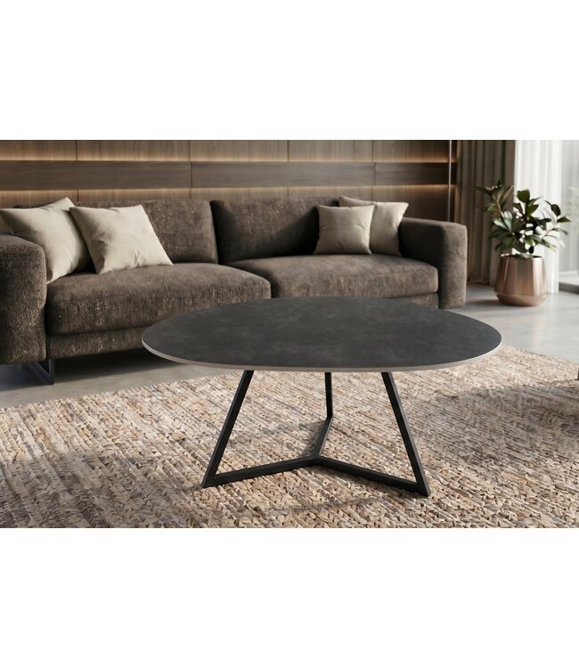 Invicta Interior Salontafel MARVELOUS 90cm keramiek grijs