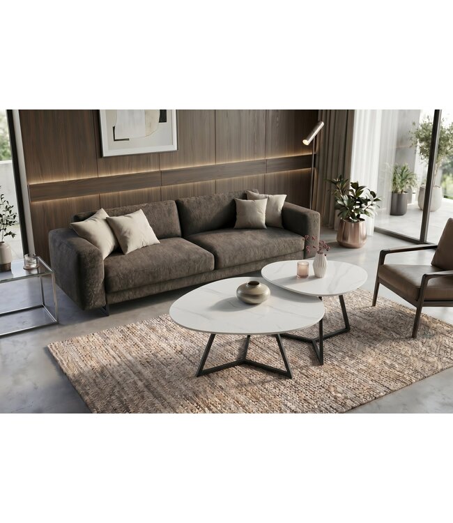 Invicta Interior Salontafel MARVELOUS 70cm keramiek wit