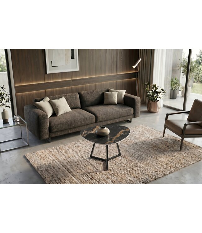 Invicta Interior Salontafel MARVELOUS 70cm aurora oro keramiek zwart goud zand