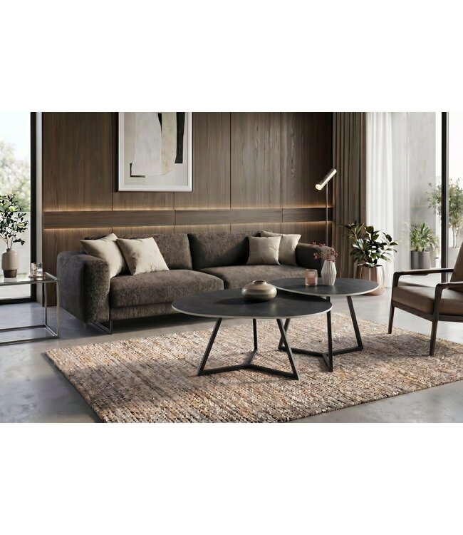 Invicta Interior Salontafel MARVELOUS 70cm keramiek grijs