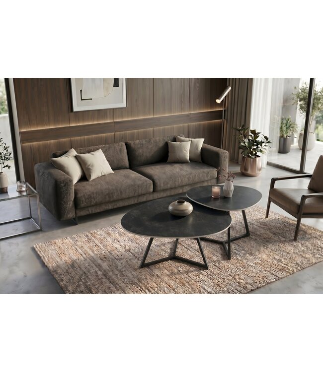 Invicta Interior Salontafel MARVELOUS 70cm keramiek grijs
