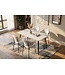 Invicta Interior Eettafel MILANO 120cm keramiek wit
