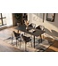 Invicta Interior Eettafel MILANO 140cm keramiek grijs