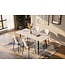 Invicta Interior Eettafel MILANO 140cm keramiek wit