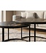 Invicta Interior Salontafel ELEGANCE 75cm set van 2 aurora oro keramiek zwart goud zand