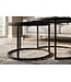 Invicta Interior Salontafel ELEGANCE 75cm set van 2 aurora oro keramiek zwart goud zand