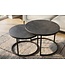 Invicta Interior Salontafel ELEGANCE 75cm set van 2 keramiek grijs