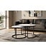 Invicta Interior Salontafel ELEGANCE 75cm set van 2 keramiek wit