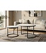 Invicta Interior Salontafel ELEGANCE 75cm set van 2 keramiek wit