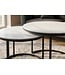 Invicta Interior Salontafel ELEGANCE 75cm set van 2 keramiek wit