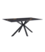 Invicta Interior Dining table GALAXIE 180cm w/ star frame aurora oro ceramic black gold sand