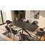Invicta Interior Eettafel GALAXIE 180cm met sterrenframe keramiek grijs