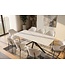 Invicta Interior Eettafel GALAXIE 180cm met sterrenframe keramiek wit
