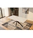 Invicta Interior Eettafel GALAXIE 160cm met sterrenframe keramiek wit