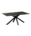 Invicta Interior Koffietafel GALAXIE 100cm met sterrenframe keramiek zwart goud zand