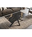 Invicta Interior Koffietafel GALAXIE 100cm met sterrenframe keramiek zwart goud zand