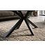 Invicta Interior Koffietafel GALAXIE 100cm met sterrenframe keramiek zwart goud zand