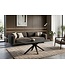 Invicta Interior Salontafel GALAXIE 100cm met sterrenstelsel frame keramiek grijs