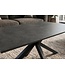 Invicta Interior Salontafel GALAXIE 100cm met sterrenstelsel frame keramiek grijs