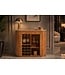 Invicta Interior Bartafel TRES CHIC 120cm mangohout naturel met wit marmeren blad