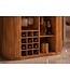 Invicta Interior Bartafel TRES CHIC 120cm mangohout naturel met wit marmeren blad