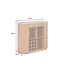 Invicta Interior Bartafel TRES CHIC 120cm mangohout naturel met wit marmeren blad