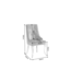 Invicta Interior Chair MODERN BAROCK DELUXE w/ silver legs and lion´s head velvet grey