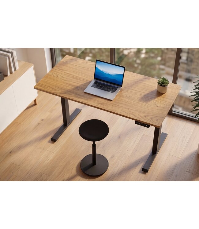 Invicta Interior Kantoorbureau OAK DESK 120cm hoogte verstelbaar naturel