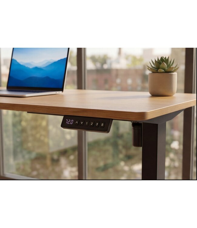 Invicta Interior Kantoorbureau OAK DESK 120cm hoogte verstelbaar naturel