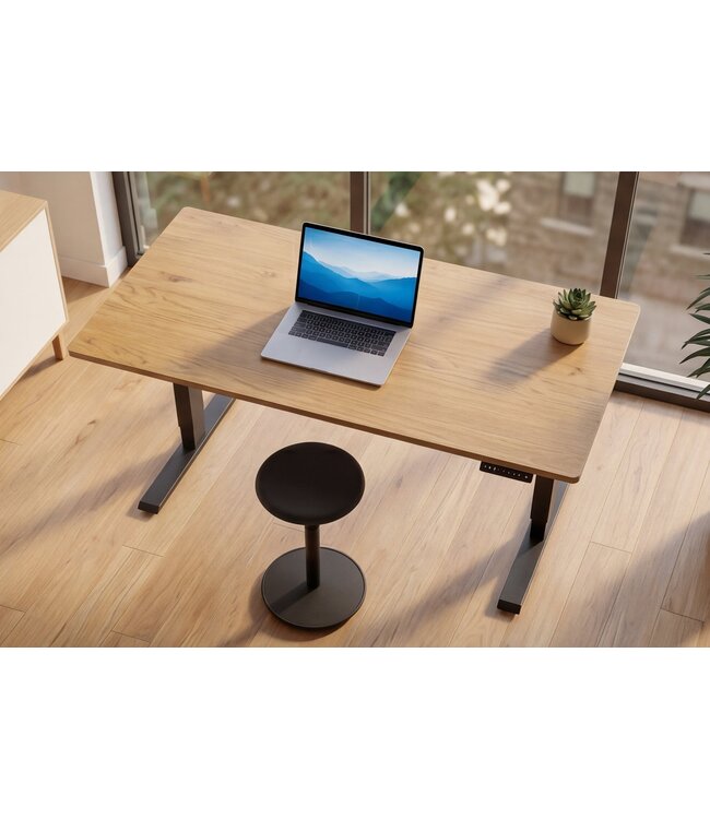 Invicta Interior Verstelbaar kantoorbureau OAK DESK 140cm naturel