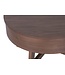 Invicta Interior Salontafel KYOTO 70cm rond met opbergruimte mango hout walnoot fineer