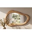 Invicta Interior Wandspiegel ORGANIC 130cm universeel ophanging horizontaal of verticaal mangohout crèmekleurig