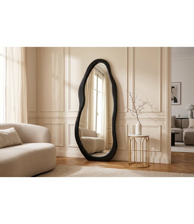 Invicta Interior Staande spiegel ORGANIC 180cm MDF zwart