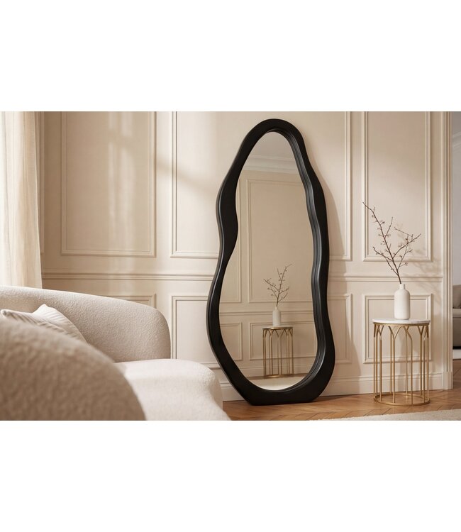 Invicta Interior Staande spiegel ORGANIC 180cm MDF zwart