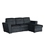 Invicta Interior Slaapbank APARTMENT 245cm 3-zits met ottoman en opbergruimte textielstof grijs
