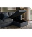 Invicta Interior Slaapbank APARTMENT 245cm 3-zits met ottoman en opbergruimte textielstof grijs