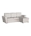 Invicta Interior Slaapbank APARTMENT 245cm 3-zits met ottoman en opbergruimte textielstof beige