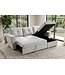 Invicta Interior Slaapbank APARTMENT 245cm 3-zits met ottoman en opbergruimte textielstof beige