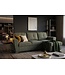 Invicta Interior Slaapbank APARTMENT 245cm 3-zitter met ottoman en opbergruimte geweven stof groen