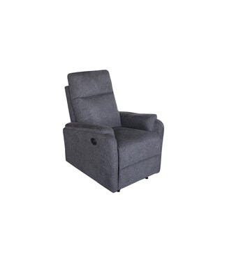 Invicta Interior Elektrisch verstelbare fauteuil HOLLYWOOD in grijze structuurstof