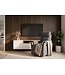 Invicta Interior Elektrisch verstelbare fauteuil HOLLYWOOD in grijze structuurstof