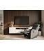 Invicta Interior Elektrisch verstelbare fauteuil HOLLYWOOD in grijze structuurstof