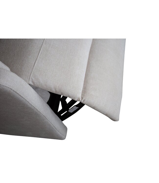 Invicta Interior Cinema fauteuil HOLLYWOOD elektrisch verstelbaar gestructureerde stof beige