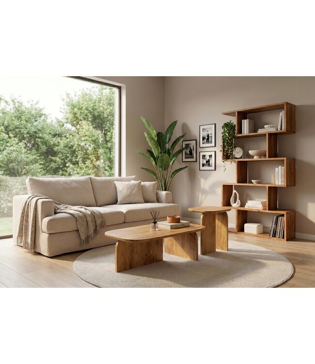 Invicta Interior Salontafelset GATSBY 100cm/45cm set van 2 mangohout bruin