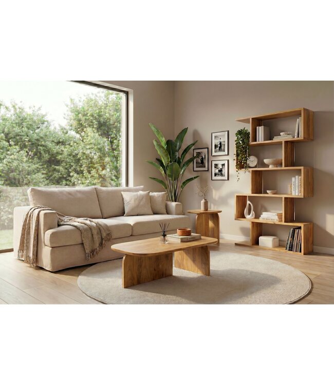 Invicta Interior Salontafelset GATSBY 100cm/45cm set van 2 mangohout bruin