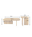 Invicta Interior Salontafelset GATSBY 100cm/45cm set van 2 mangohout bruin