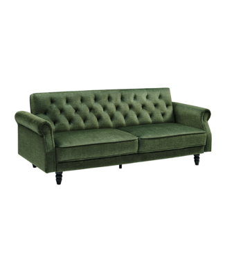 Invicta Interior Slaapbank MAISON BELLE AFFAIRE 220cm vogue velour fluweel mosgroen