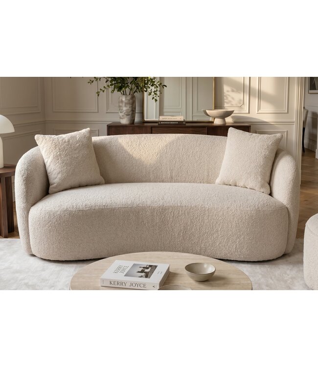 Invicta Interior Sofa ELEMENTAL 180cm 2-zits bouclé champagne beige