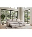 Invicta Interior Hoekslaapbank APARTMENT 205cm 3-zits met ottomaan en opbergruimte fluweel champagne beige