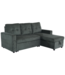 Invicta Interior Hoeksofa bed APARTMENT 205cm 3-zits met poef en opbergruimte fluweel groen